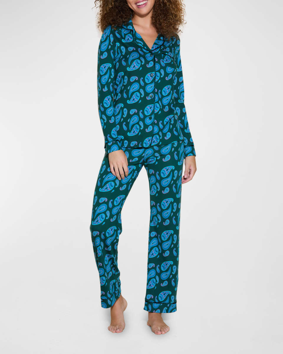 Bella Printed Long-Sleeve Pajama Set